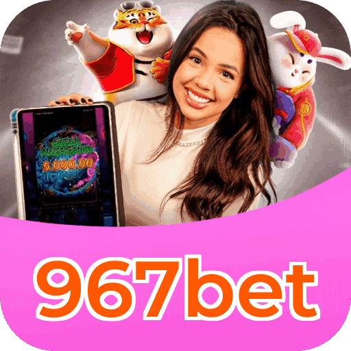 Interface do aplicativo 967bet mostrando jogos disponíveis no iOS e Android